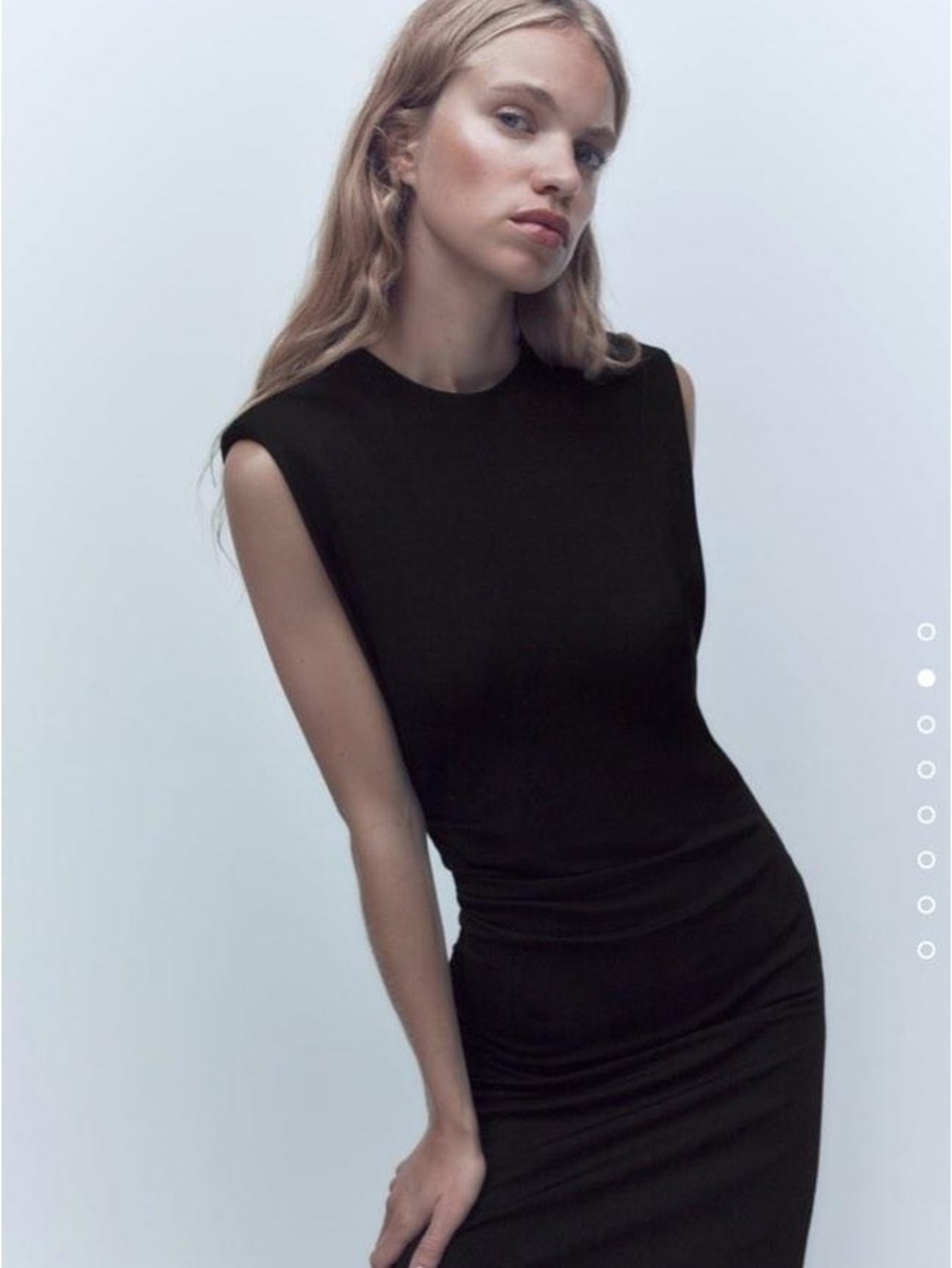 Zara Shoulder Pad Maxi Dress